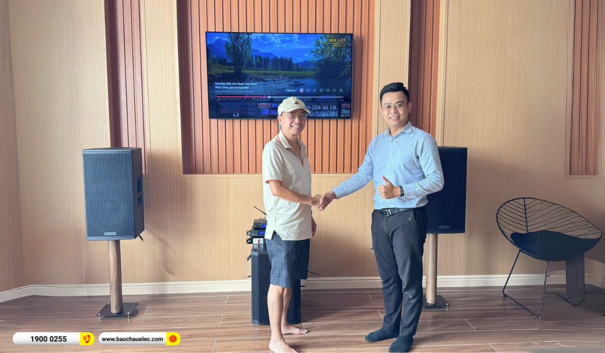 Lắp đặt dàn karaoke dBTechnologies cho anh Đức tại Long An