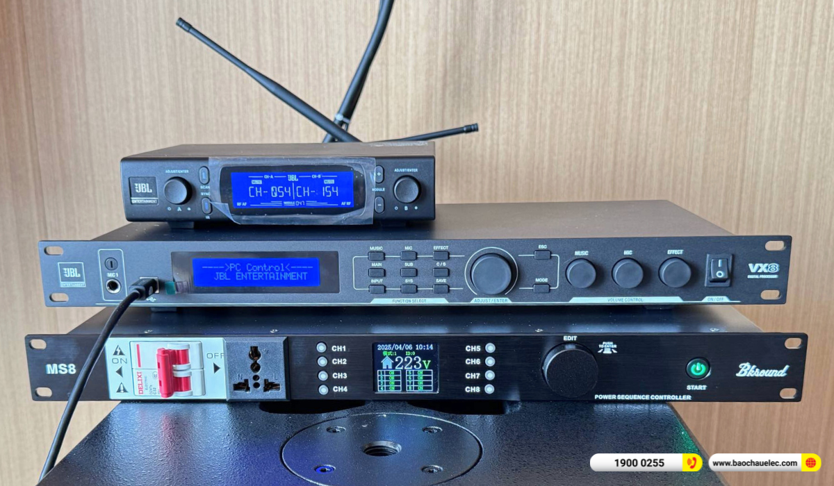 Lắp đặt dàn karaoke dBTechnologies cho anh Đức tại Long An