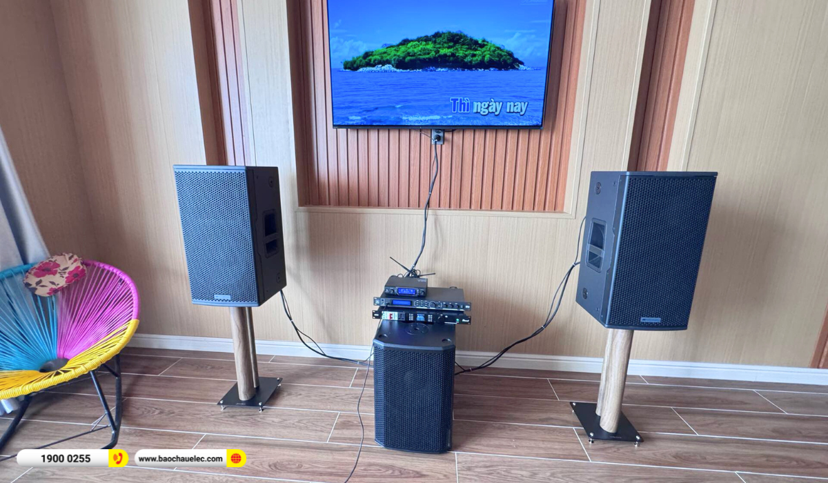 Lắp đặt dàn karaoke dBTechnologies cho anh Đức tại Long An