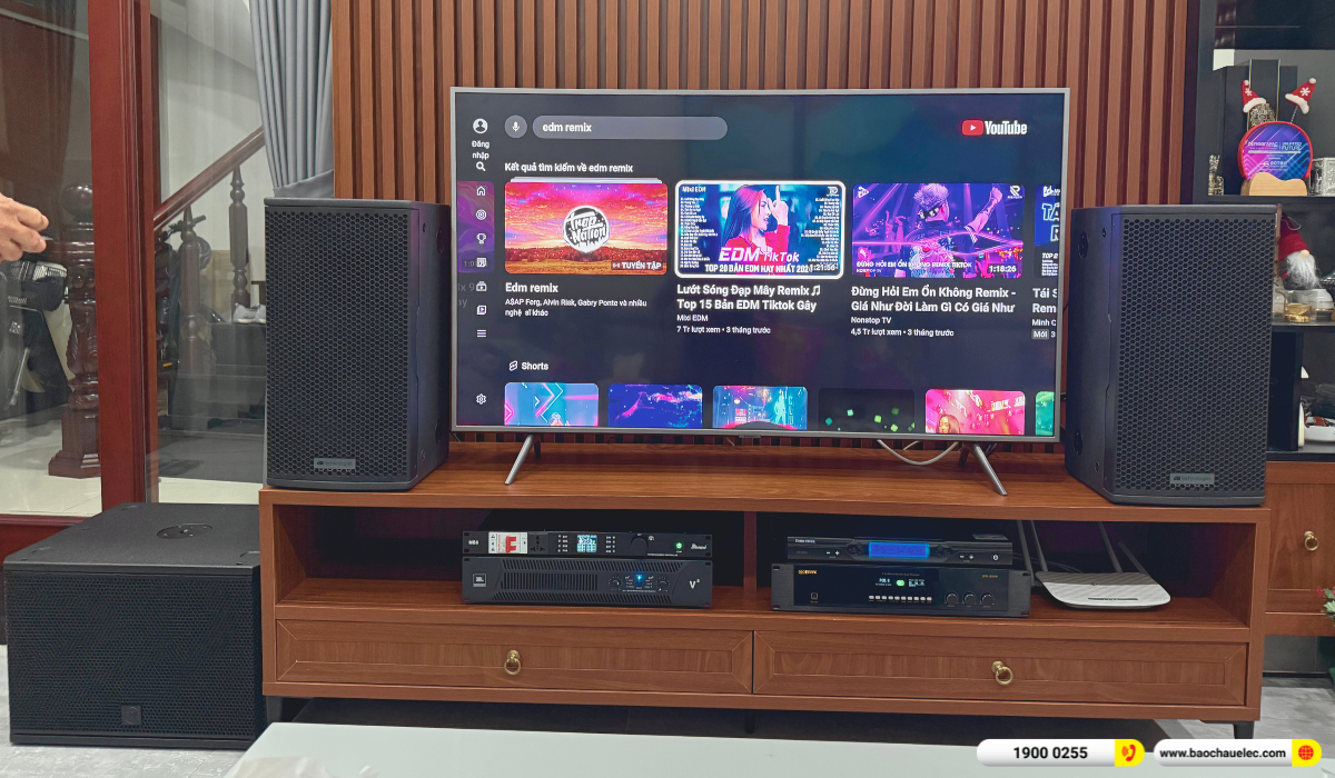 Lắp đặt d&agrave;n karaoke dBTechnologies cho anh Huy tại TP HCM