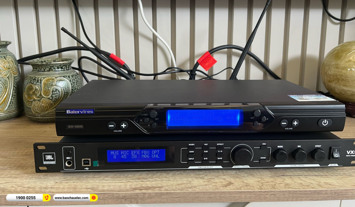 Lắp đặt d&agrave;n karaoke dBTechnologies cho anh T&uacute; tại Thủ Đức