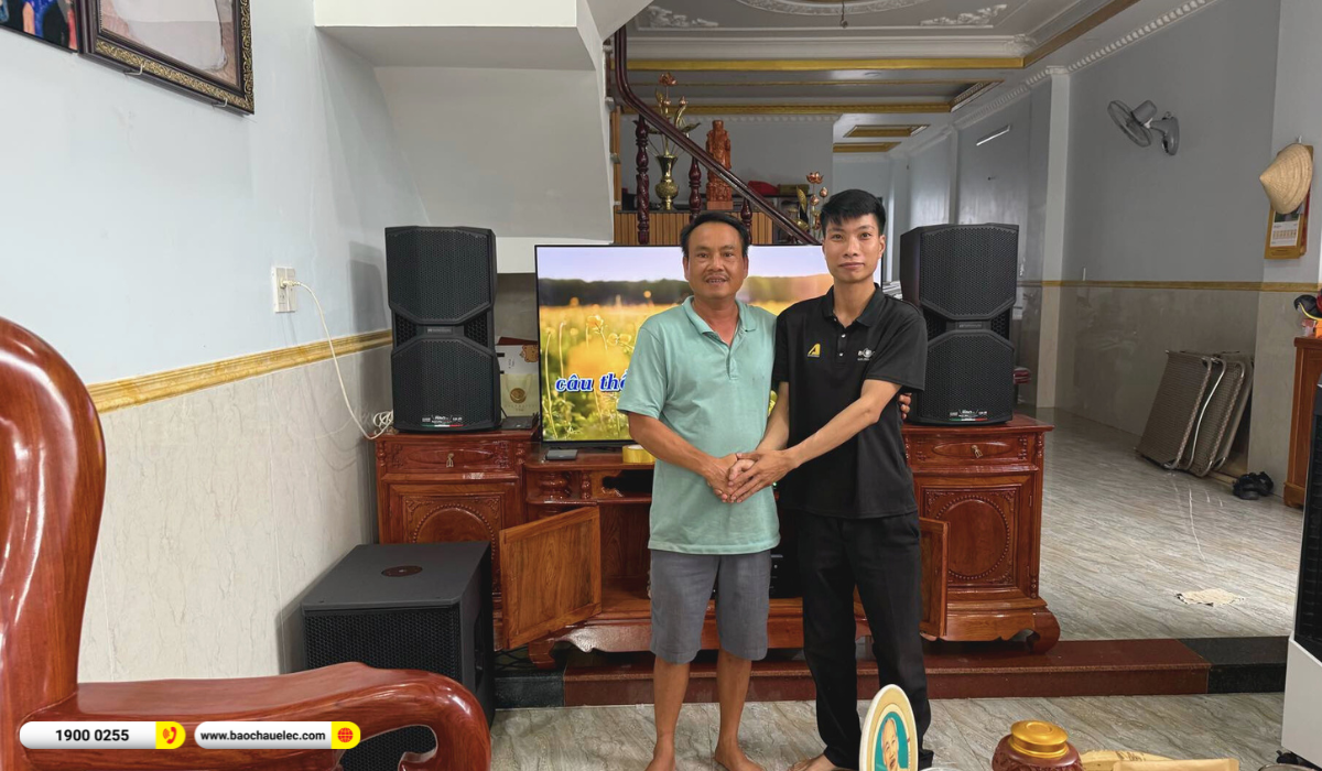 Lắp đặt d&agrave;n karaoke dBTechnologies cho chị Mơ tại TP HCM