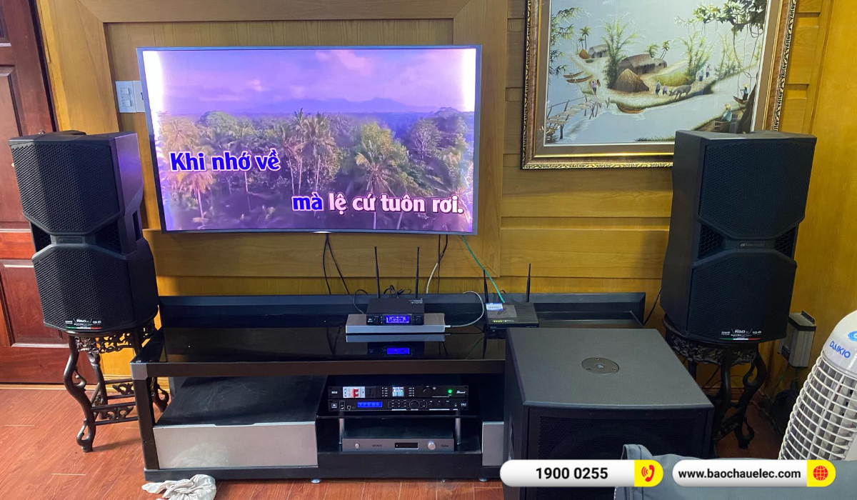 Lắp đặt d&agrave;n karaoke dBTechnologies cho ch&uacute; Hồng tại Hải Ph&ograve;ng