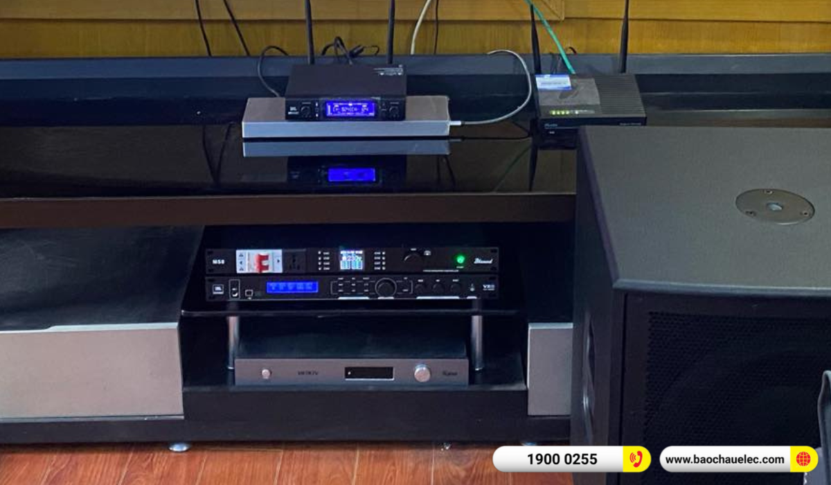 Lắp đặt d&agrave;n karaoke dBTechnologies cho ch&uacute; Hồng tại Hải Ph&ograve;ng