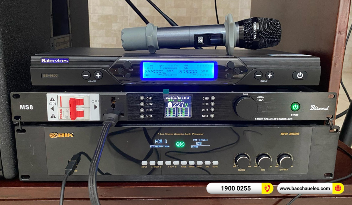 Lắp đặt d&agrave;n karaoke DBTechnologies gần 345tr cho ch&uacute; Thạch tại Đồng Nai