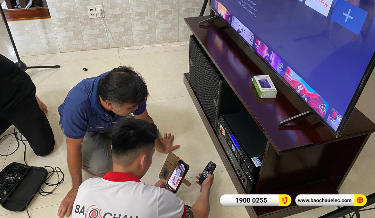 Lắp đặt d&agrave;n karaoke DBTechnologies gần 345tr cho ch&uacute; Thạch tại Đồng Nai