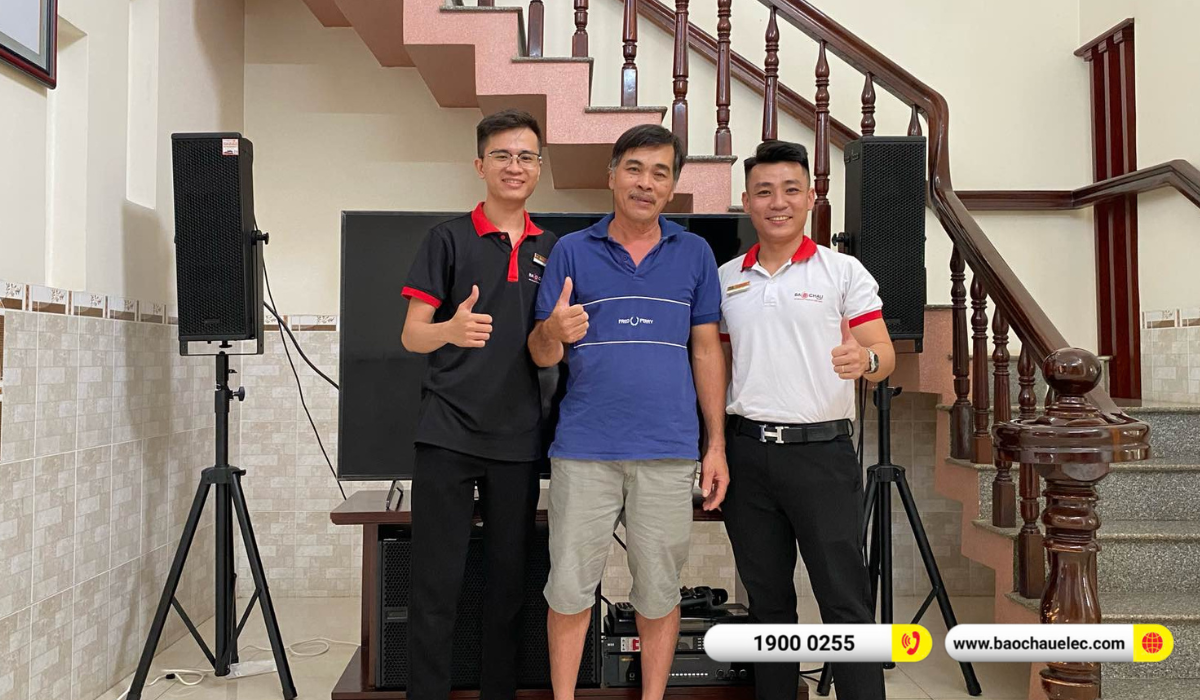 Lắp đặt d&agrave;n karaoke DBTechnologies gần 345tr cho ch&uacute; Thạch tại Đồng Nai