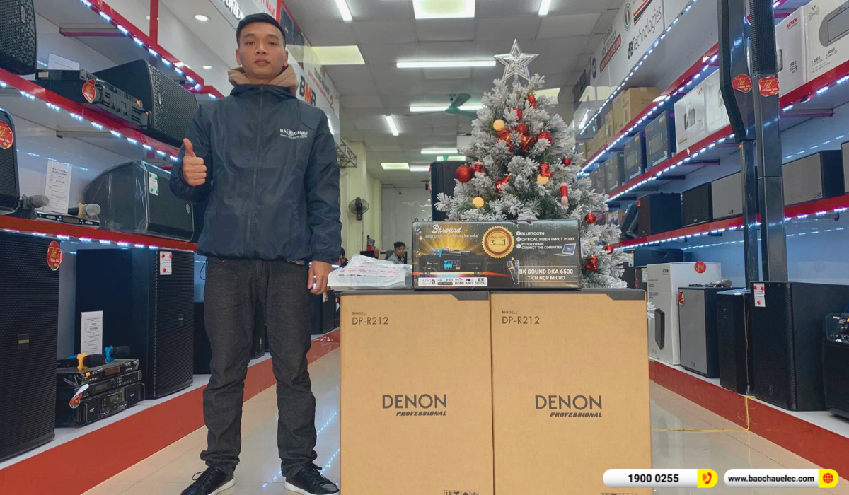 Lắp đặt dàn karaoke Denon gần 24tr cho anh Cương tại Bắc Ninh