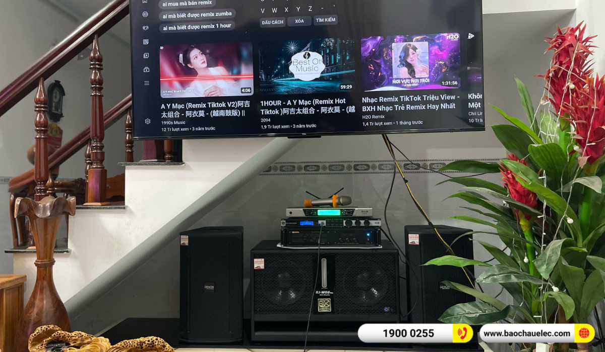 Lắp đặt d&agrave;n karaoke Denon hơn 46tr cho anh Cường tại Đồng Nai