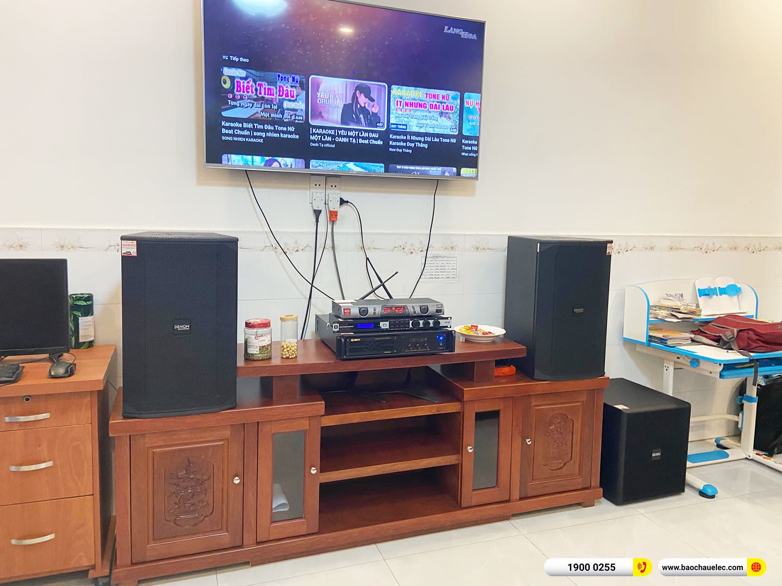 Lắp đặt d&agrave;n karaoke Denon gần 52tr cho anh Diệu ở TPHCM