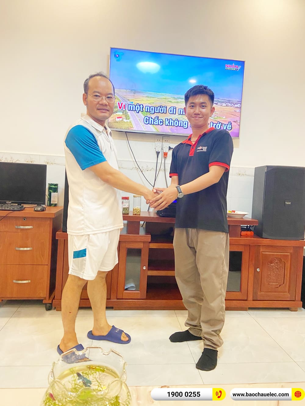 Lắp đặt d&agrave;n karaoke Denon gần 52tr cho anh Diệu ở TPHCM