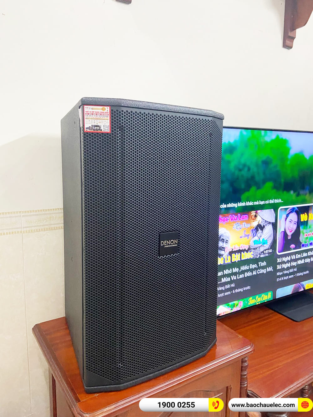 Lắp đặt d&agrave;n karaoke Denon 63tr cho anh Duẩn ở Đồng Nai
