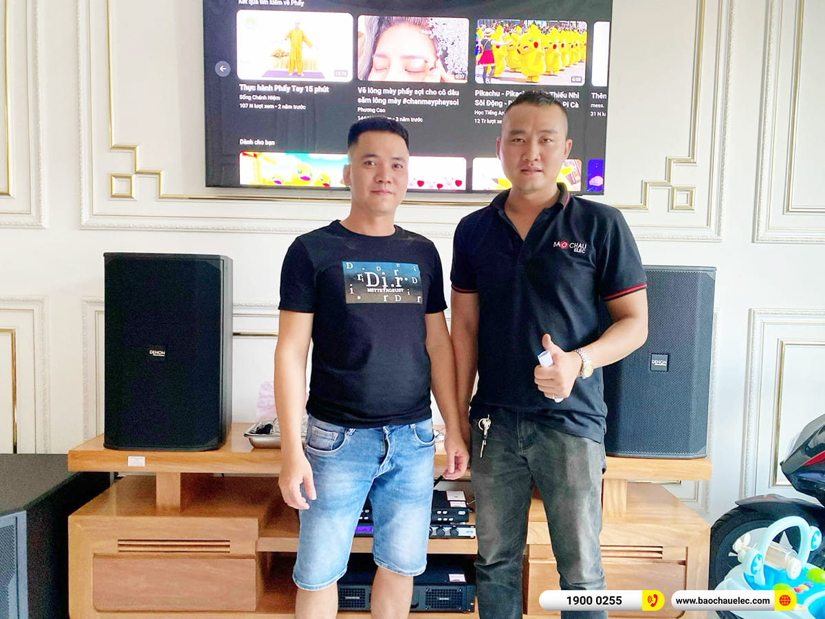 Lắp đặt d&agrave;n karaoke Denon gần 68tr cho anh Duy ở TPHCM