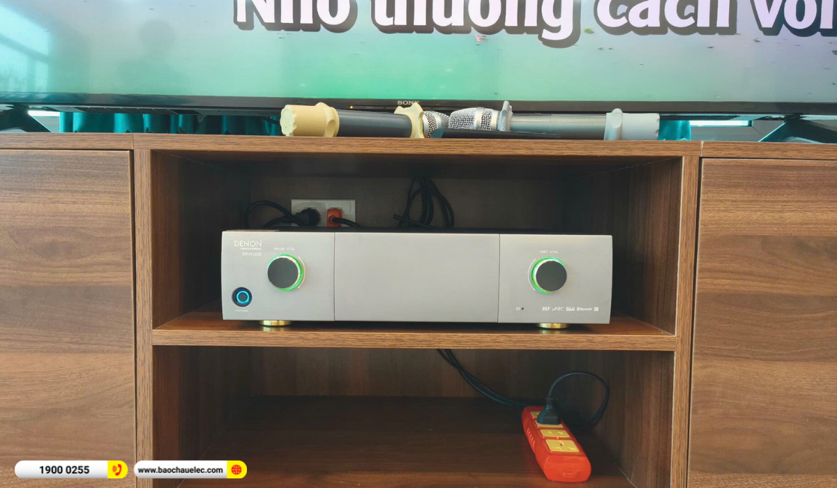 Lắp đặt d&agrave;n karaoke Denon hơn 28tr cho anh Hiện tại Bắc Ninh