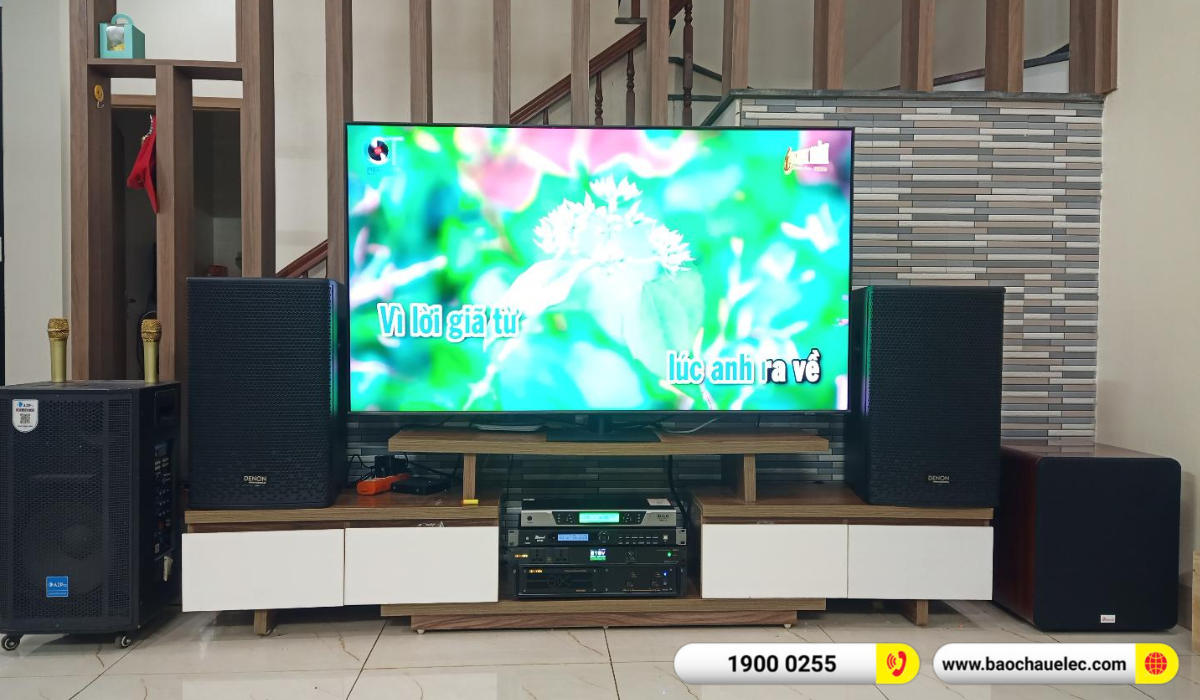 Lắp đặt d&agrave;n karaoke Denon hon 40tr cho anh Hướng tại H&agrave; Nội
