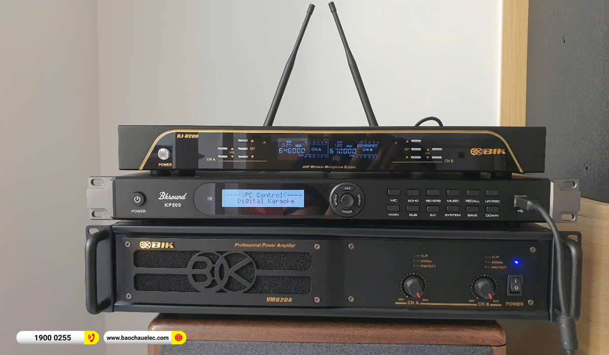 Lắp đặt d&agrave;n karaoke Denon hơn 40tr cho anh Khi&ecirc;m tại TP HCM