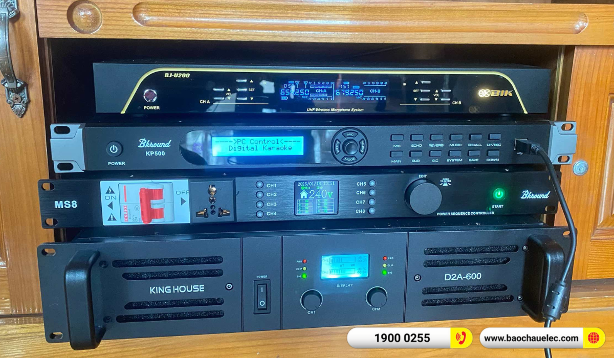 Lắp đặt d&agrave;n karaoke Denon hơn 42tr cho anh Khởi tại Hải Ph&ograve;ng