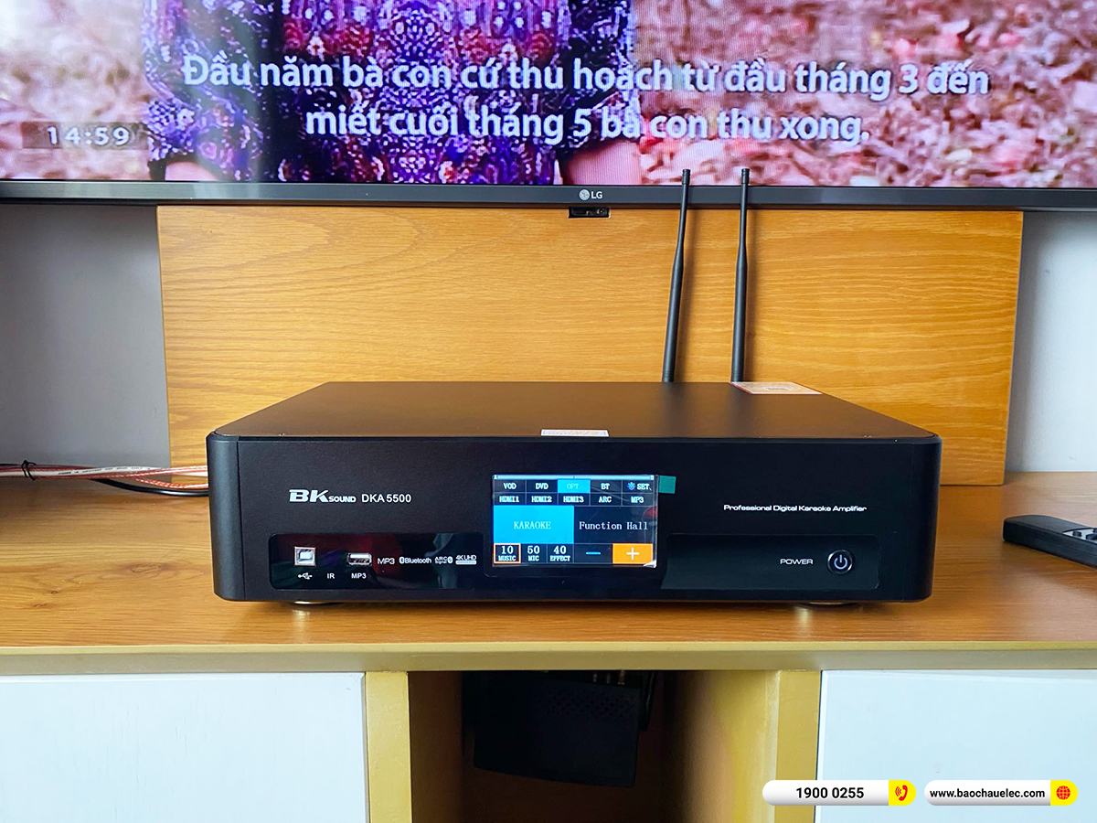 Lắp đặt d&agrave;n karaoke Denon gần 20tr cho anh Nam ở TPHCM