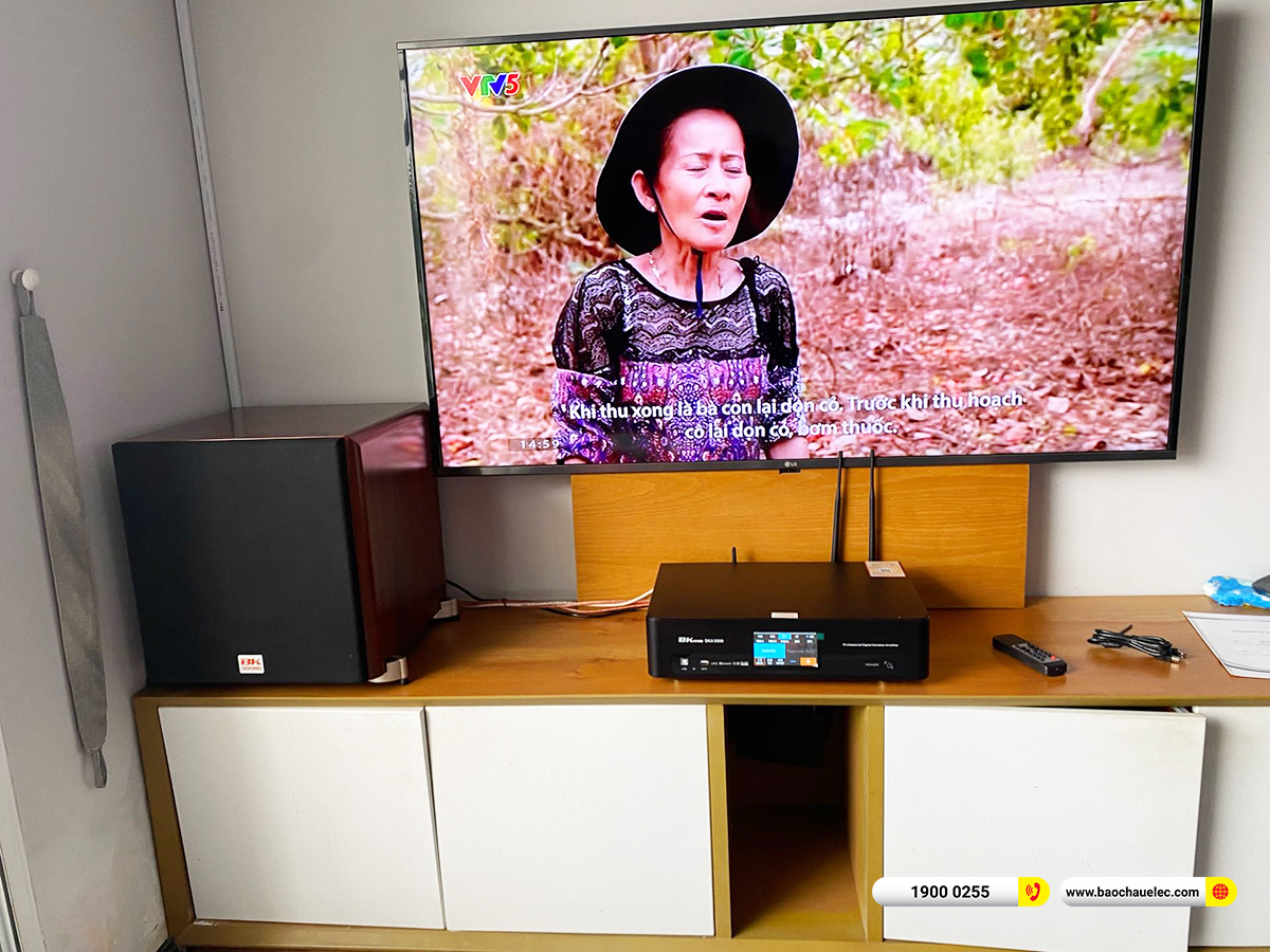 Lắp đặt d&agrave;n karaoke Denon gần 20tr cho anh Nam ở TPHCM