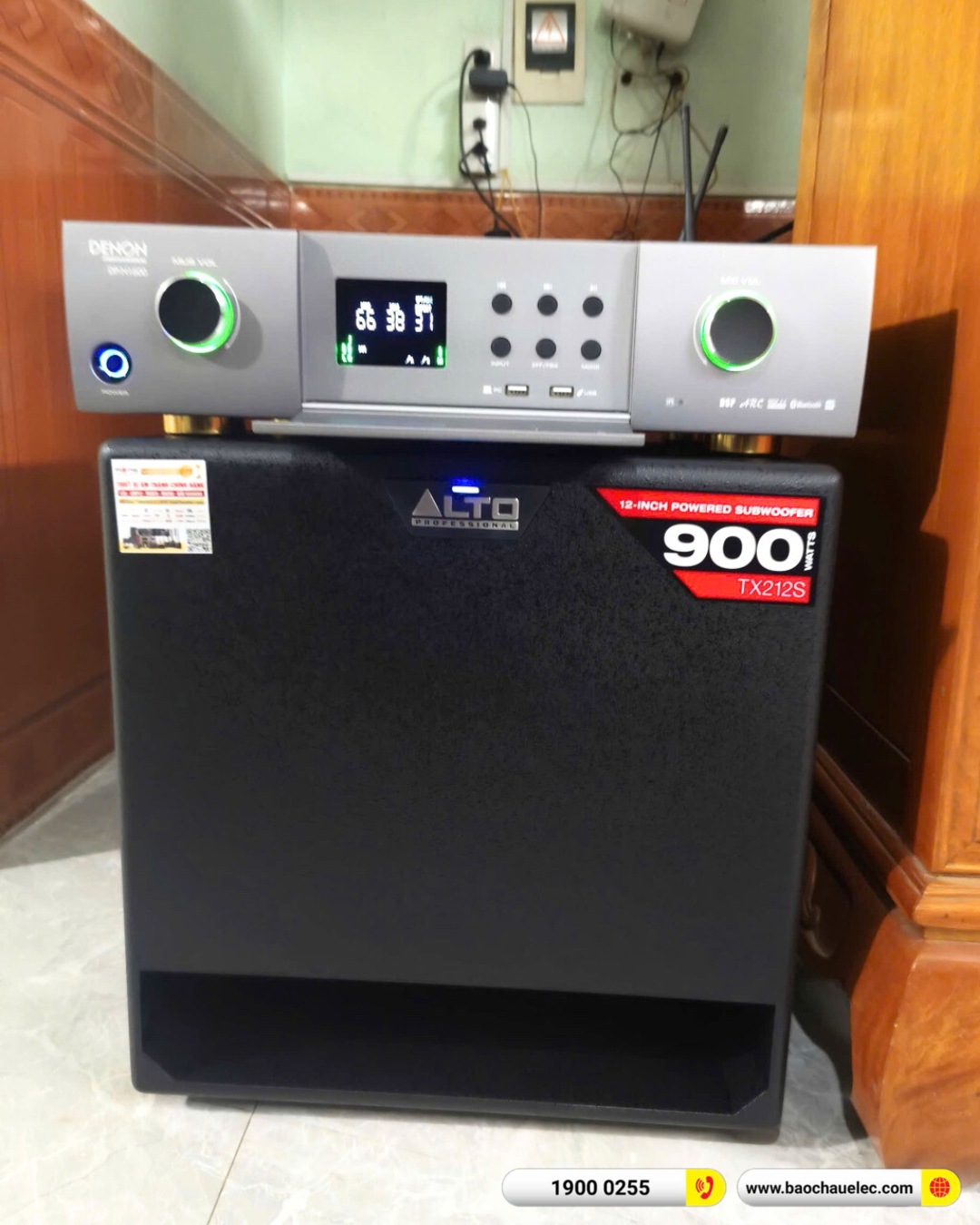 Lắp đặt d&agrave;n karaoke Denon hơn 35tr cho anh Nh&agrave;n tại Bắc Ninh