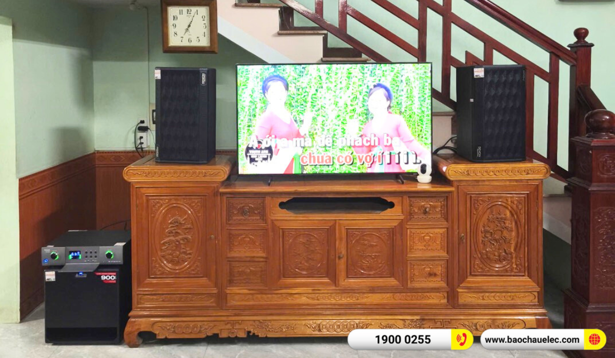 Lắp đặt d&agrave;n karaoke Denon hơn 35tr cho anh Nh&agrave;n tại Bắc Ninh
