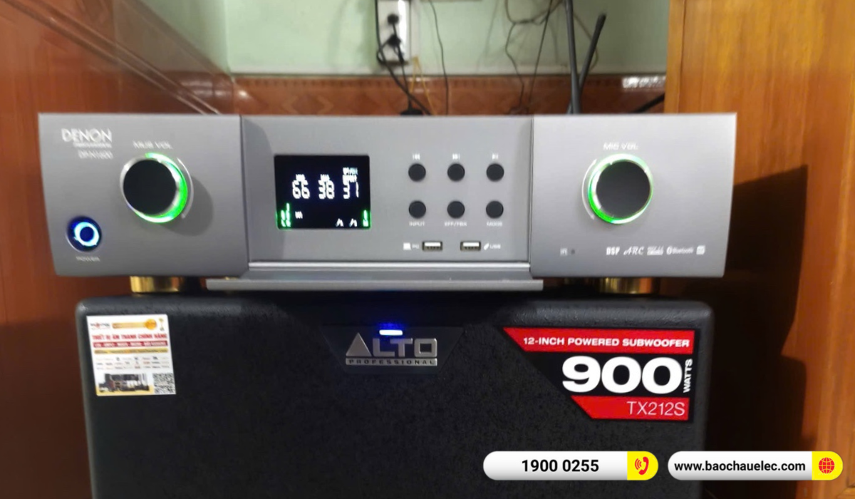 Lắp đặt d&agrave;n karaoke Denon hơn 35tr cho anh Nh&agrave;n tại Bắc Ninh