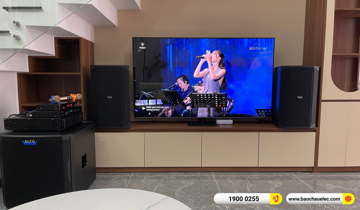 Lắp đặt d&agrave;n karaoke Denon hơn 51tr cho anh Ph&aacute;nh tại B&igrave;nh Dương
