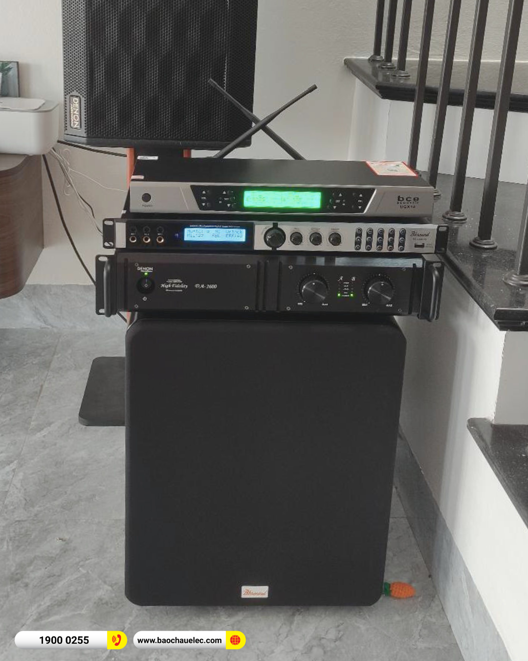 Lắp đặt d&agrave;n karaoke Denon gần 47tr cho anh Ph&aacute;t tại Nam Định