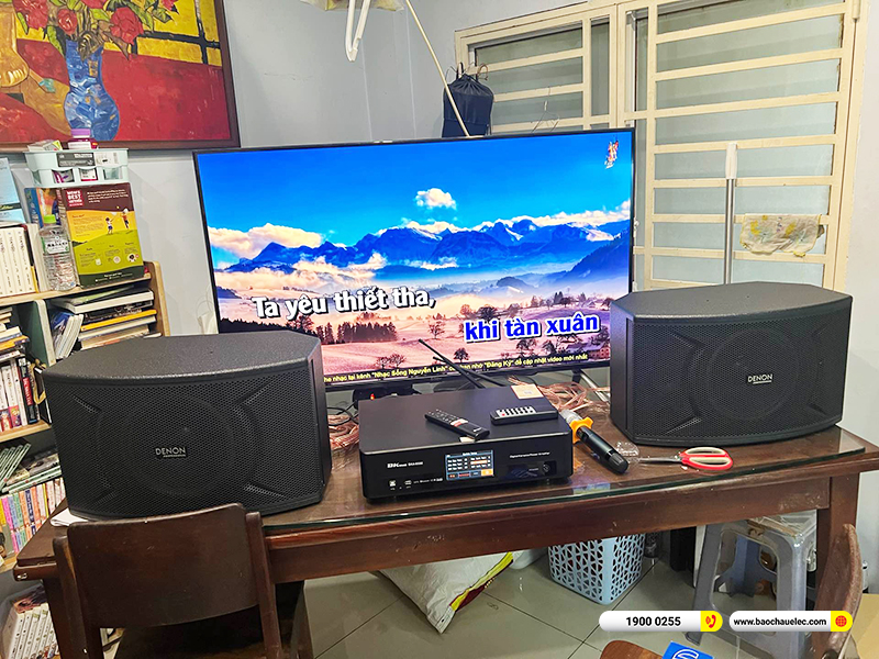 Lắp đặt d&agrave;n karaoke Denon hơn 15tr cho anh Ph&uacute;c ở TPHCM