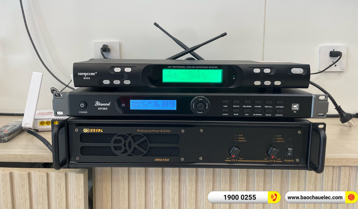 Lắp đặt d&agrave;n karaoke Denon hơn 38tr cho anh Phương tại H&agrave; Nội