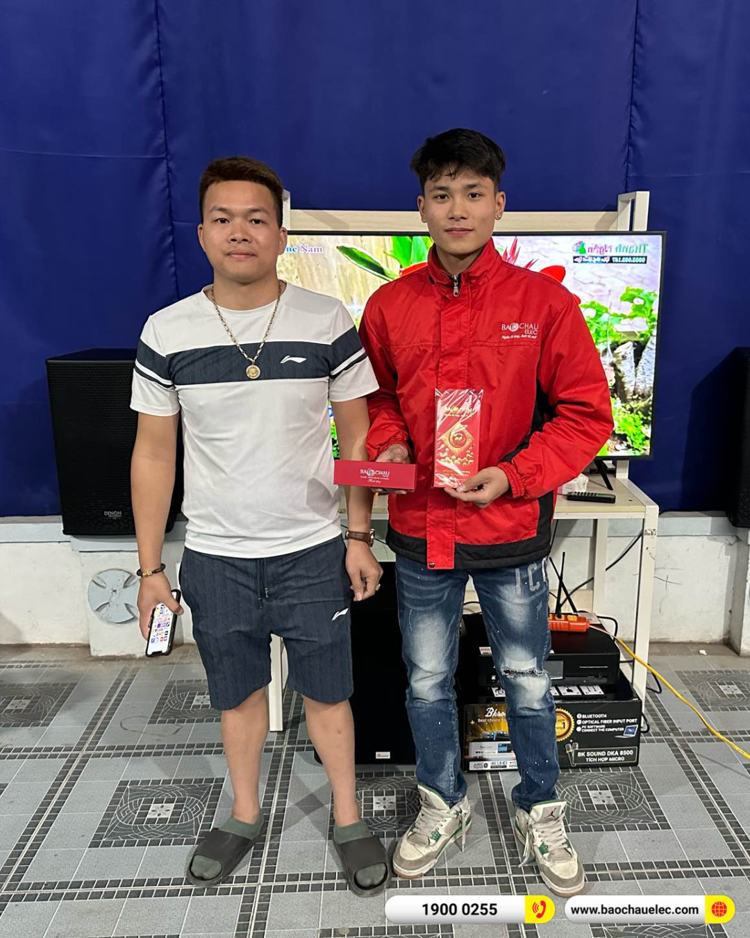 Lắp đặt d&agrave;n karaoke Denon hơn 29tr cho anh Quang tại H&agrave; Nội