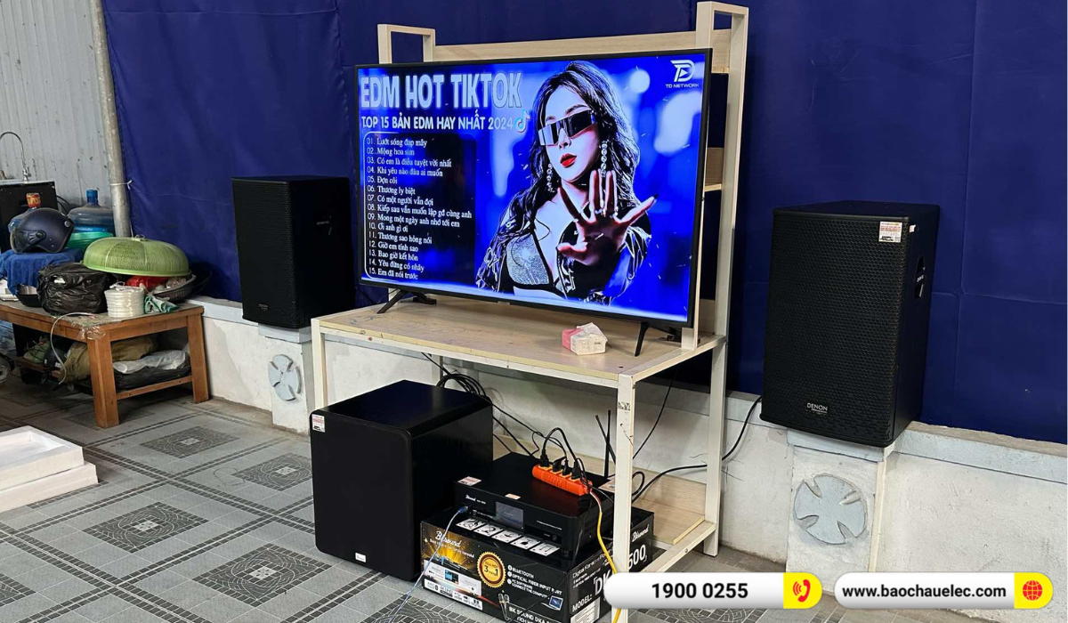 Lắp đặt d&agrave;n karaoke Denon hơn 29tr cho anh Quang tại H&agrave; Nội