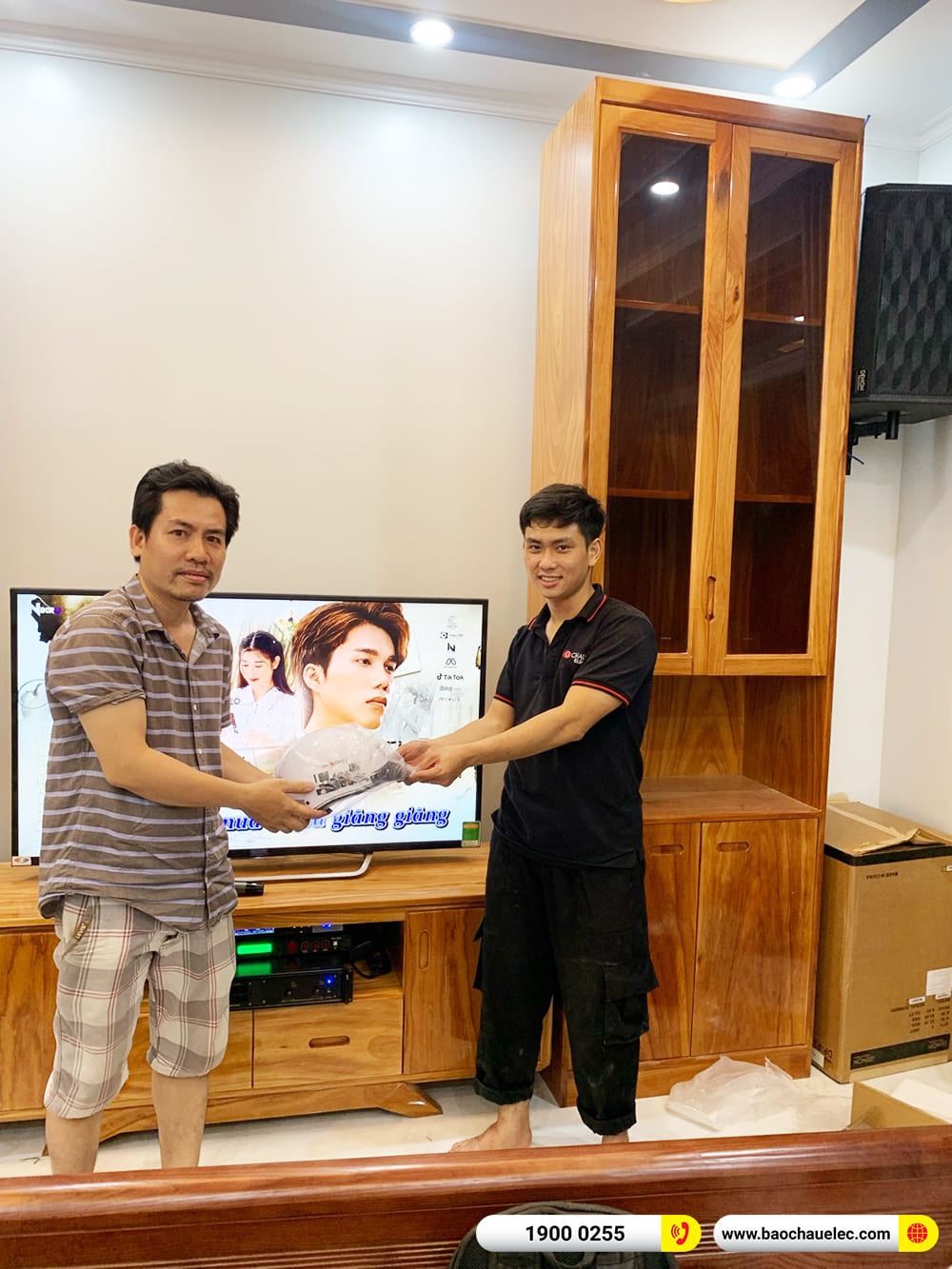 Lắp đặt dàn karaoke Denon gần 42tr cho anh Sơn ở TPHCM
