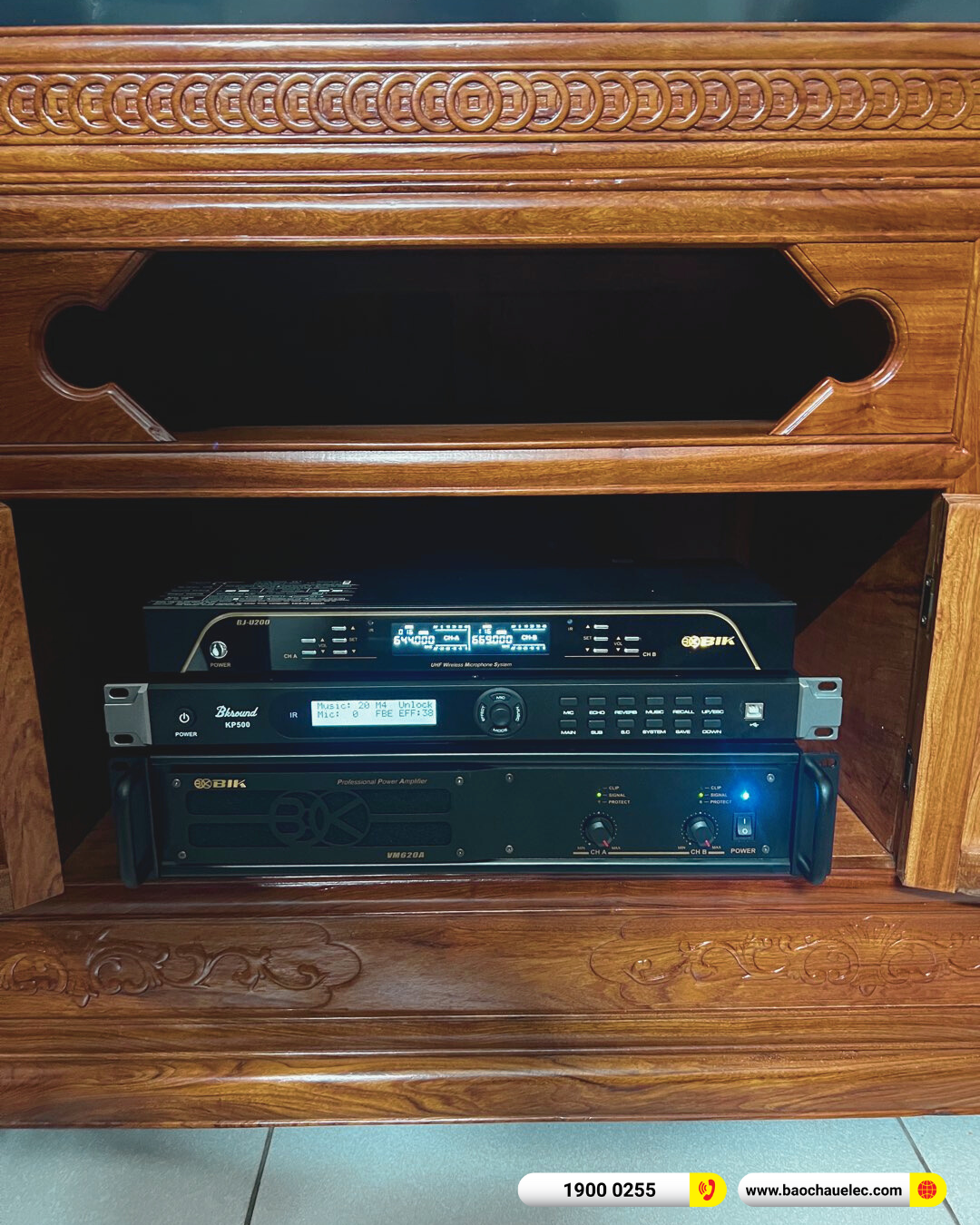 Lắp đặt d&agrave;n karaoke Denon hơn 34tr cho anh Thắng tại H&agrave; Nội