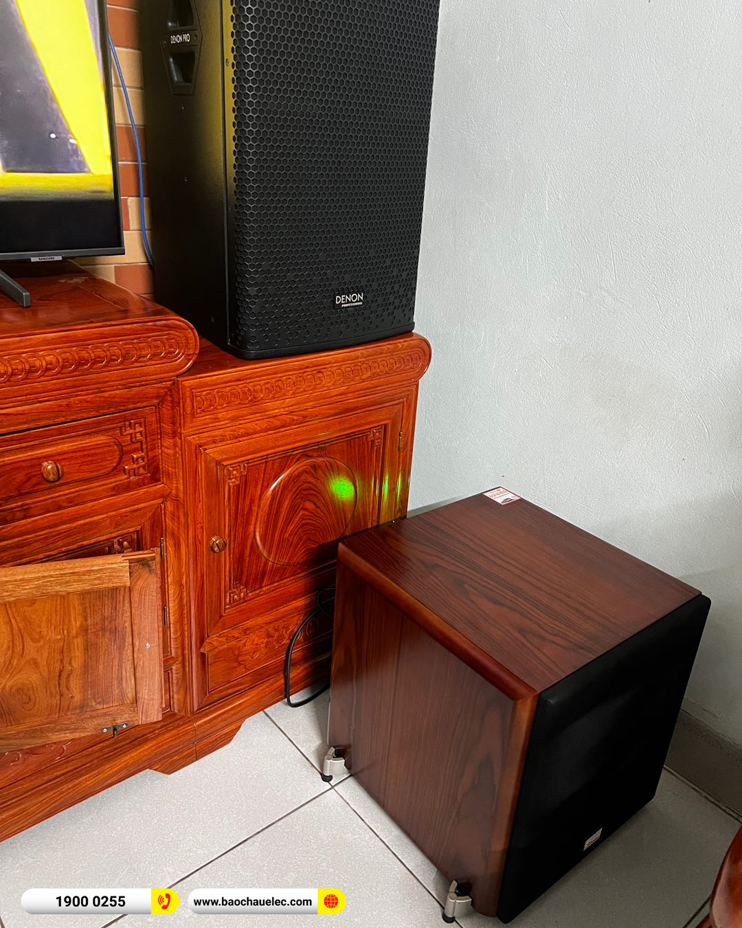 Lắp đặt d&agrave;n karaoke Denon hơn 34tr cho anh Thắng tại H&agrave; Nội
