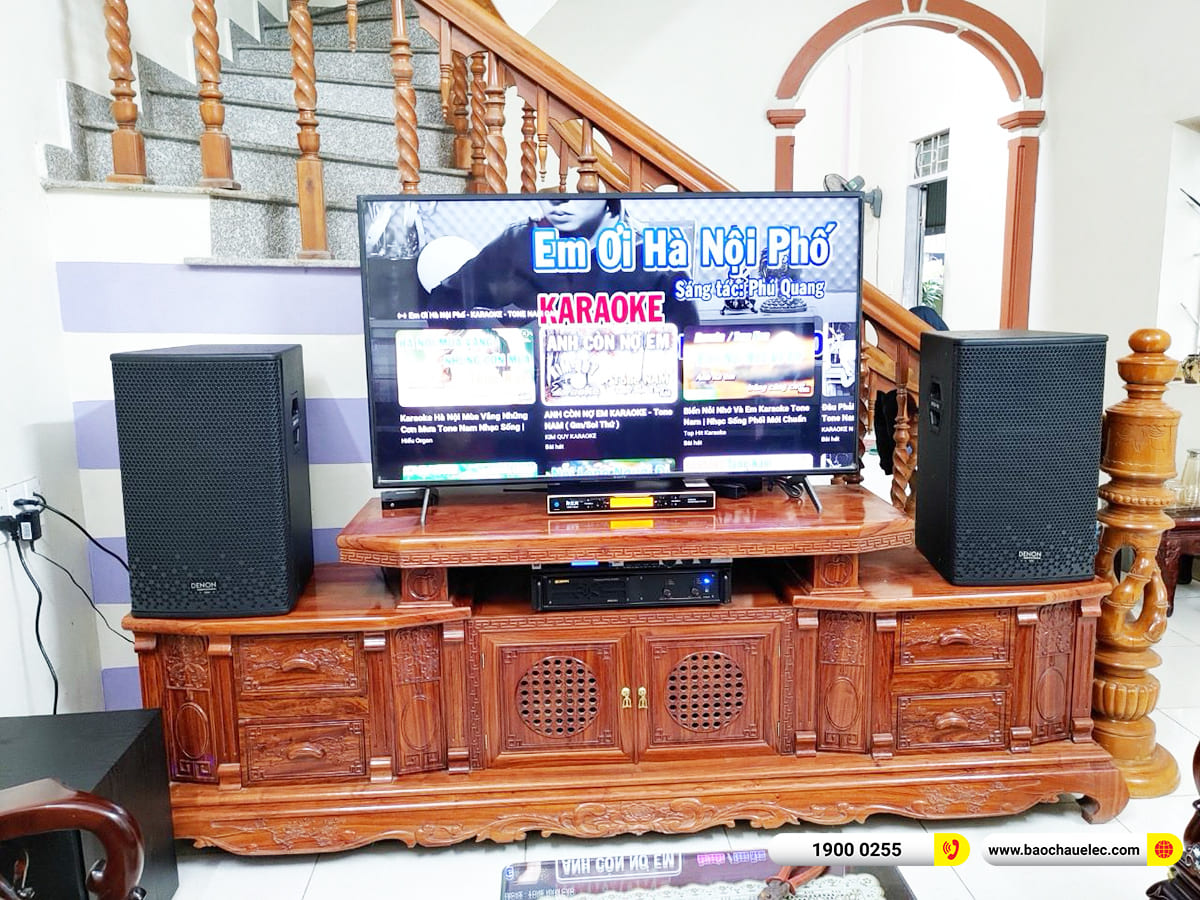Lắp đặt dàn karaoke Denon hơn 40tr cho anh Thuận ở Thanh Hóa