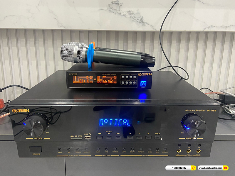 Lắp đặt dàn karaoke Denon hơn 17tr cho anh Tiến ở Hải Dương