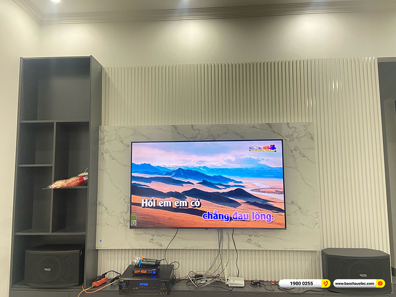 Lắp đặt dàn karaoke Denon hơn 17tr cho anh Tiến ở Hải Dương