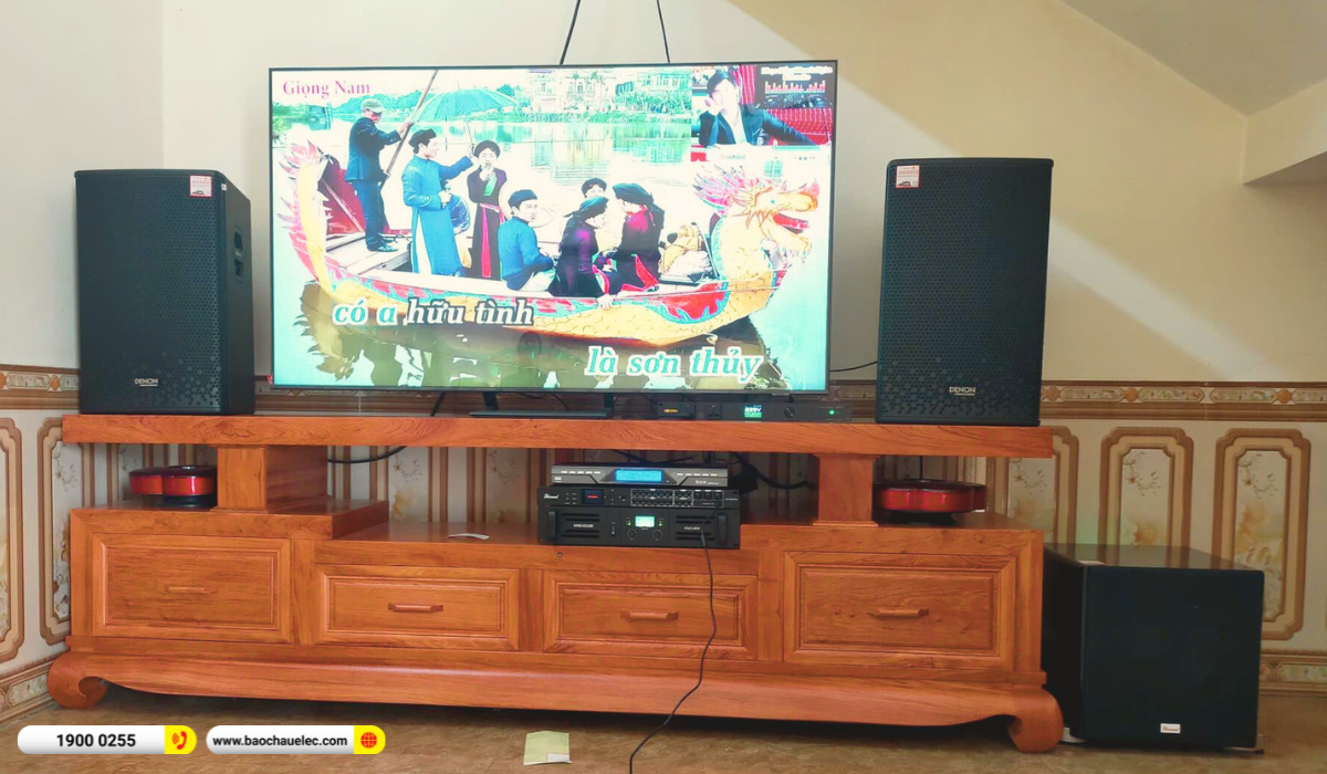Lắp đặt d&agrave;n karaoke Denon gần 35tr cho anh Tọa tại Bắc Ninh