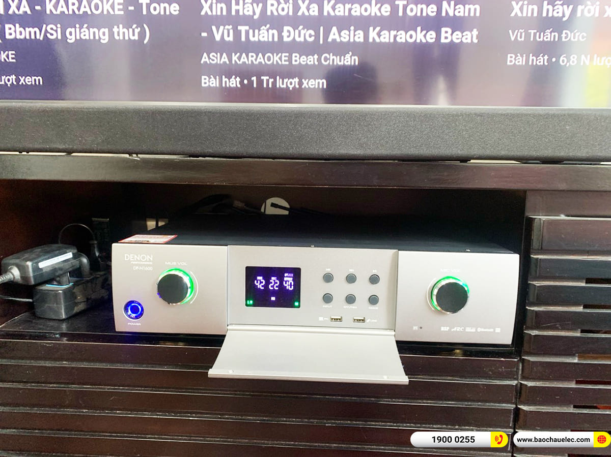 Lắp đặt d&agrave;n karaoke Denon gần 34tr cho anh Tuấn ở TPHCM