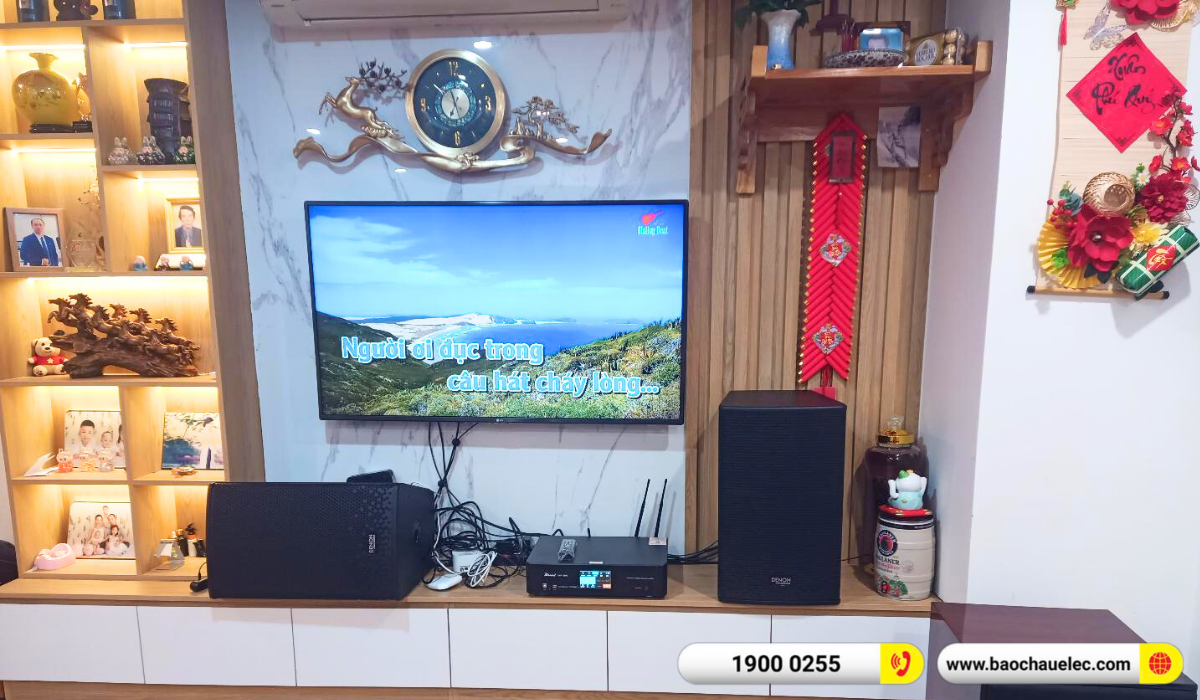 Lắp đặt d&agrave;n karaoke Denon hơn 31tr cho anh Tuấn tại H&agrave; Nội