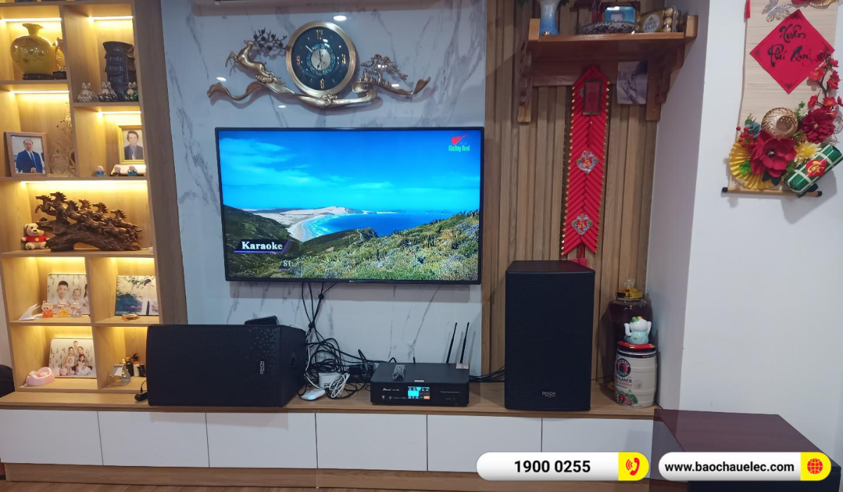 Lắp đặt d&agrave;n karaoke Denon hơn 31tr cho anh Tuấn tại H&agrave; Nội