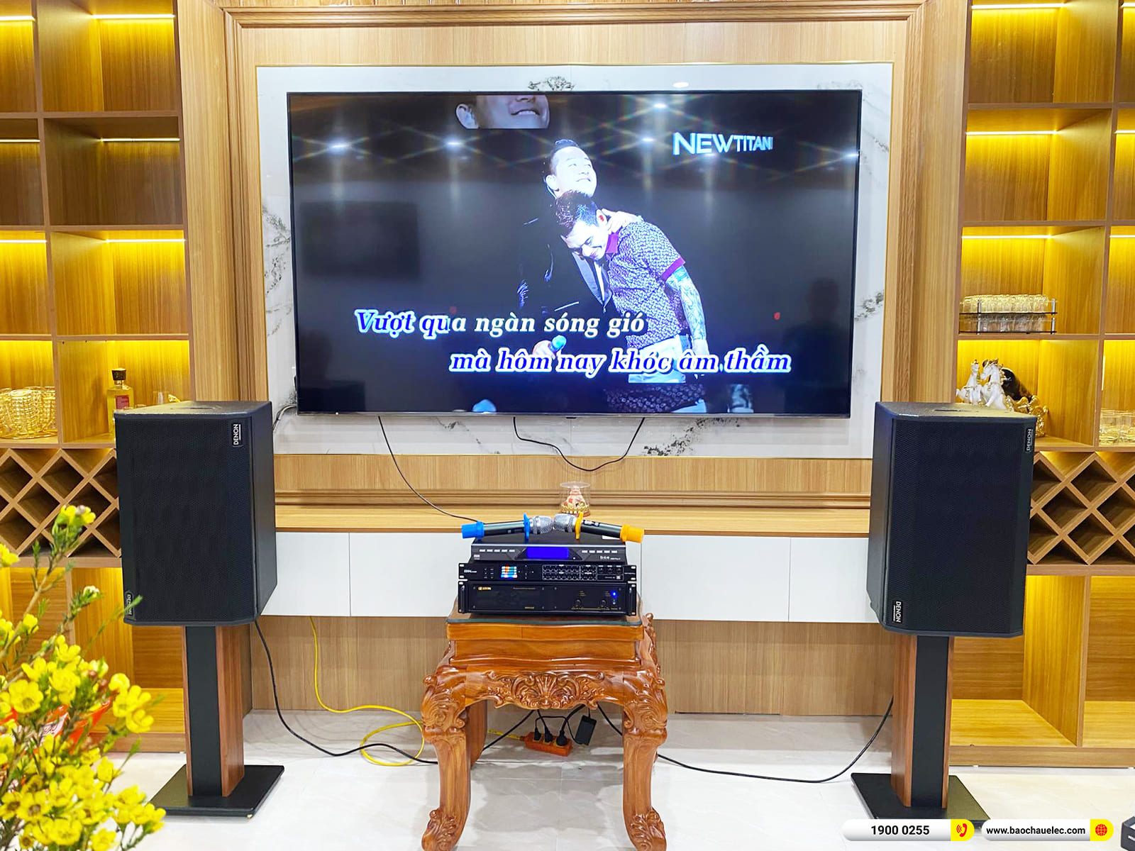 Lắp đặt d&agrave;n karaoke Denon gần 31tr cho anh T&ugrave;ng ở Thanh H&oacute;a