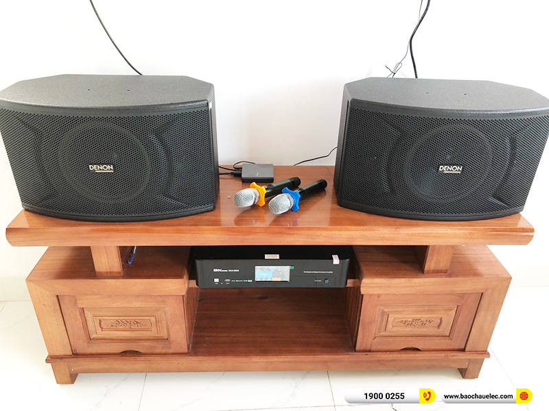 Lắp đặt d&agrave;n karaoke Denon hơn 14tr cho anh Tưởng ở B&igrave;nh Dương