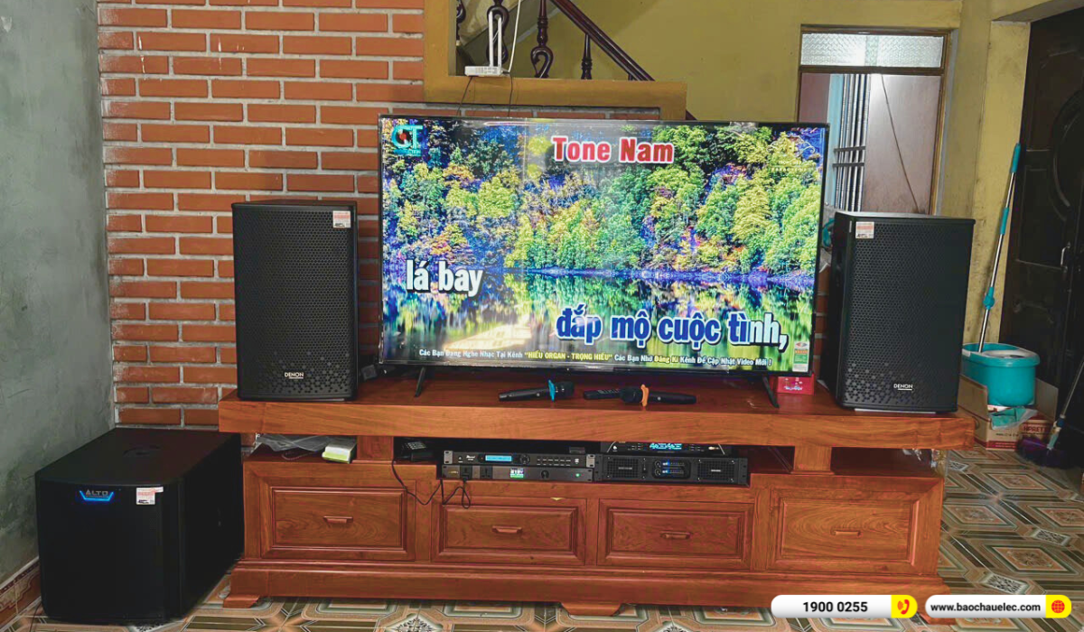 Lắp đặt d&agrave;n karaoke Denon gần 45tr cho anh Việt tại Bắc Ninh