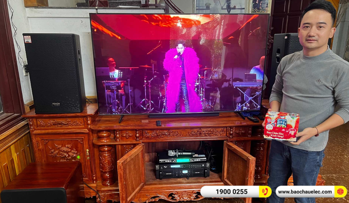 Lắp đặt d&agrave;n karaoke Denon hơn 36tr cho b&aacute;c Liệu tại H&agrave; Nội