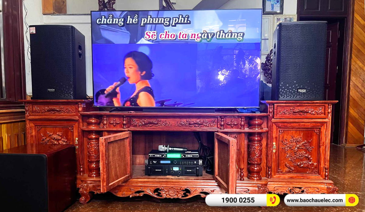 Lắp đặt d&agrave;n karaoke Denon hơn 36tr cho b&aacute;c Liệu tại H&agrave; Nội