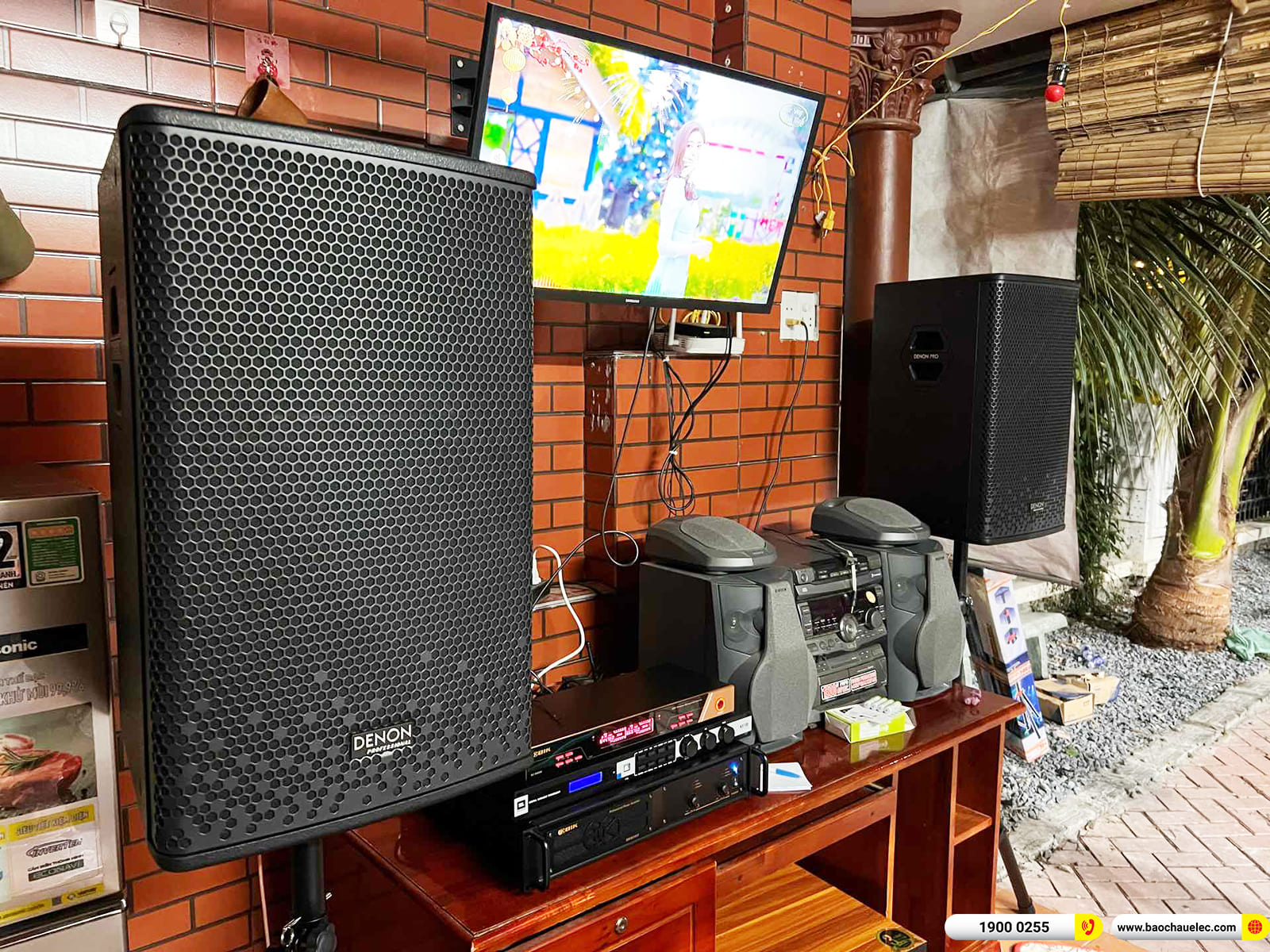 Lắp đặt d&agrave;n karaoke Denon hơn 37tr cho chị H&agrave; ở B&igrave;nh Dương