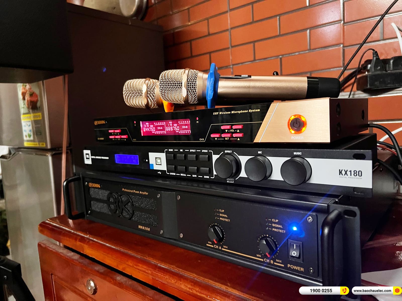 Lắp đặt d&agrave;n karaoke Denon hơn 37tr cho chị H&agrave; ở B&igrave;nh Dương