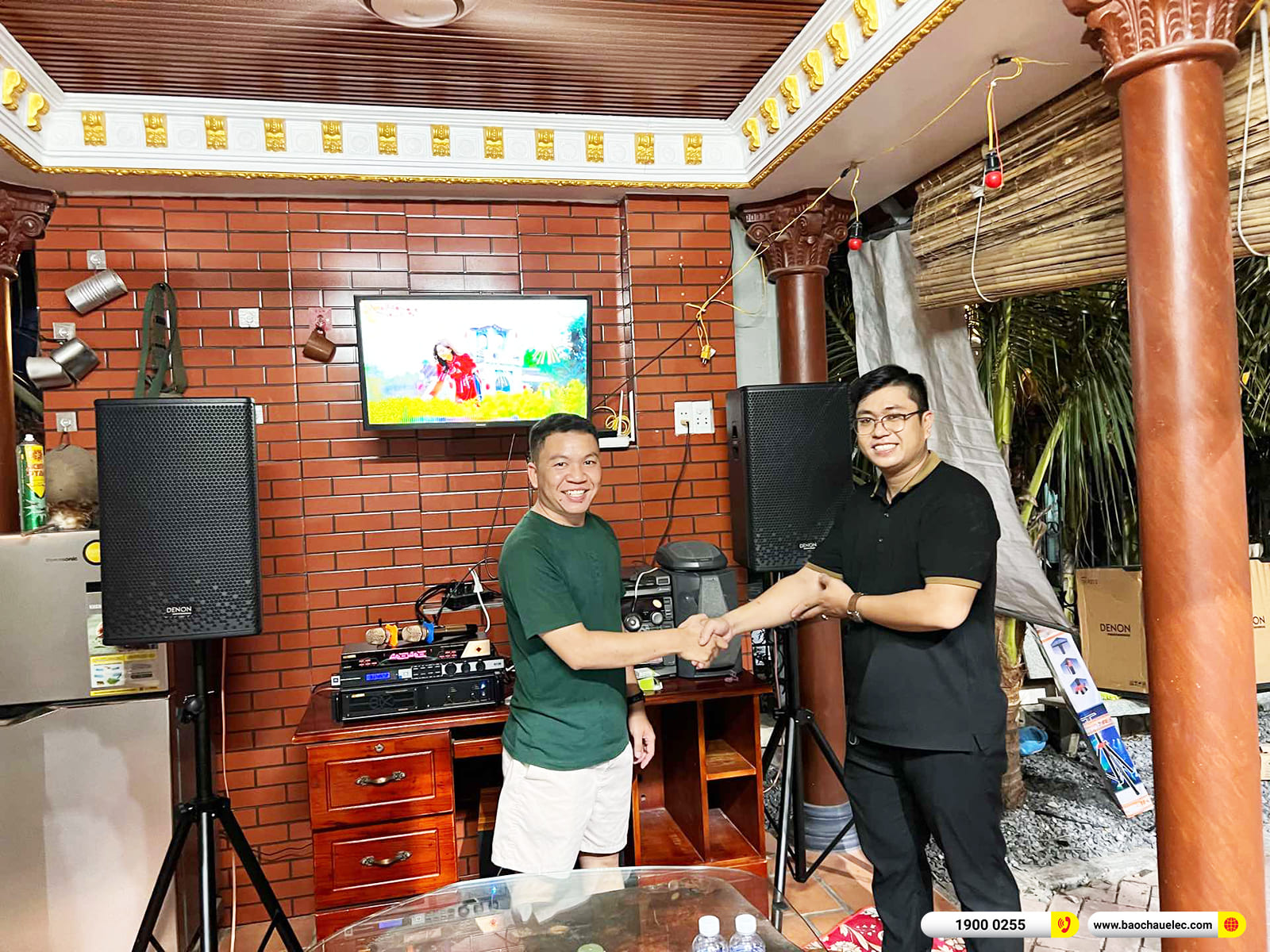Lắp đặt d&agrave;n karaoke Denon hơn 37tr cho chị H&agrave; ở B&igrave;nh Dương